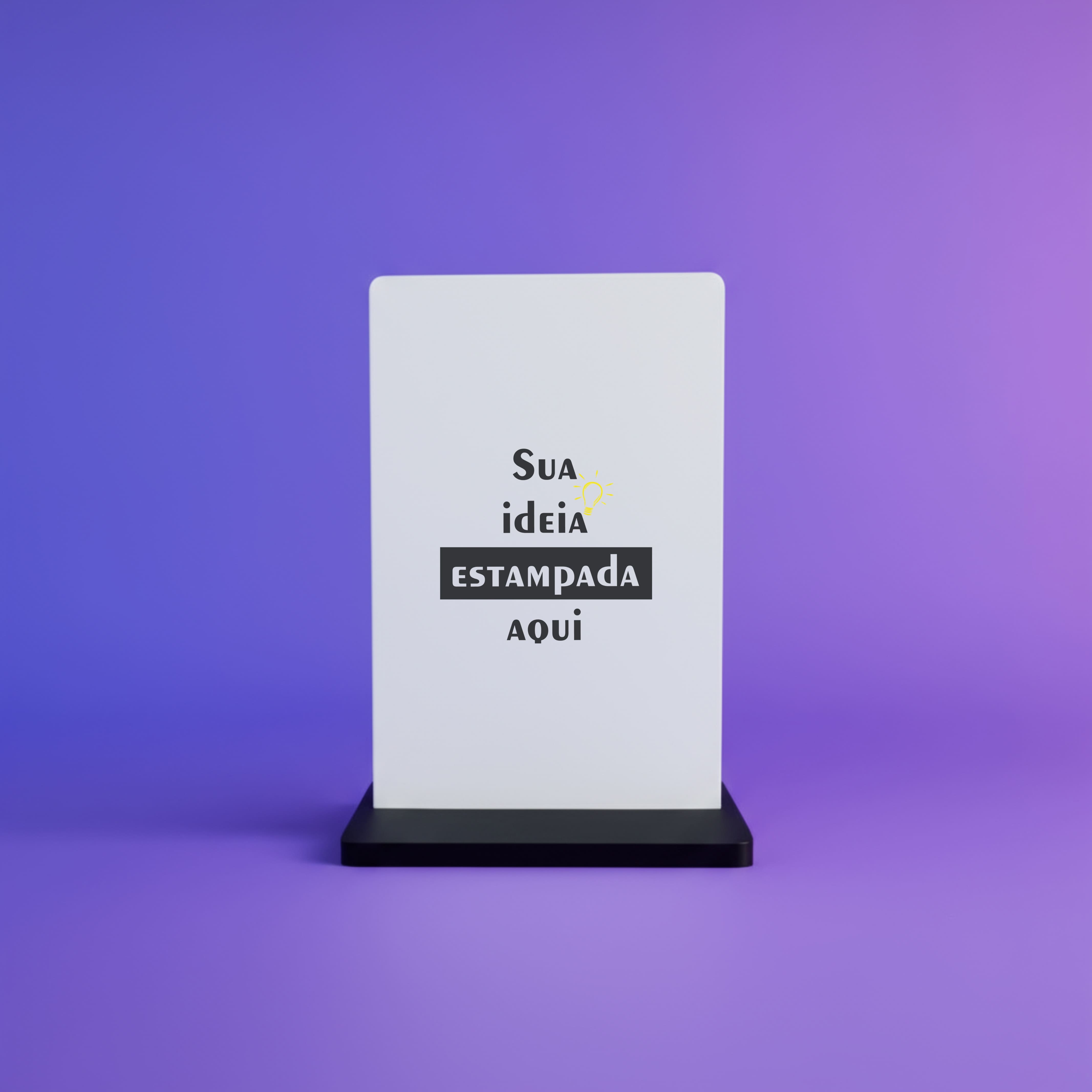 Placa MDF personalizada para QR Code