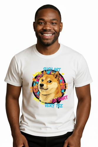 Camiseta Tradicional, Gola Redonda, Casual com Estampa Much Style