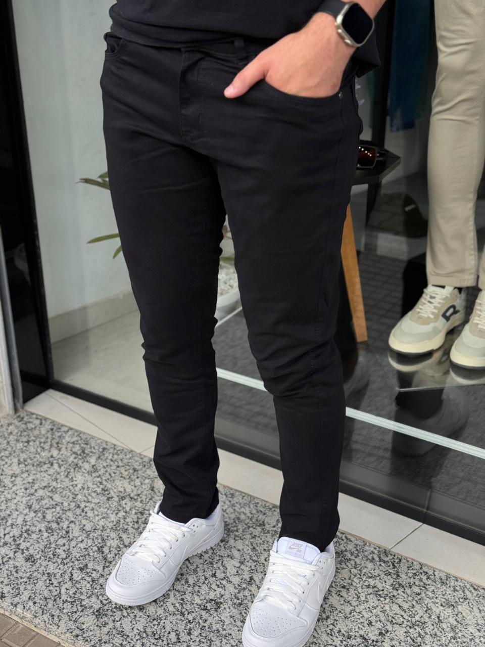 Calça Slim Preta Bivik - cod 8179