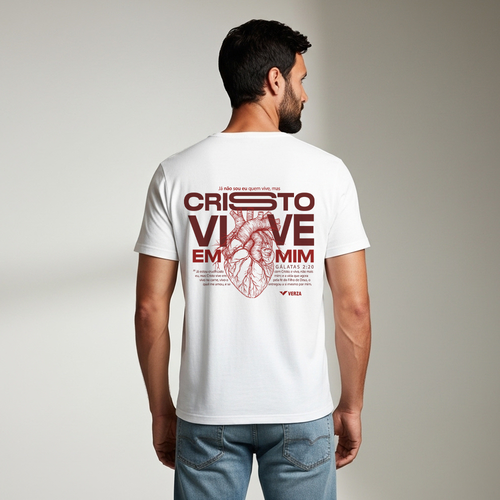Camiseta Cristo Vive Masculina