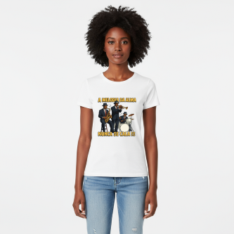 Camiseta Tradicional, Gola Redonda, Casual com Estampa A Melodia da Alma