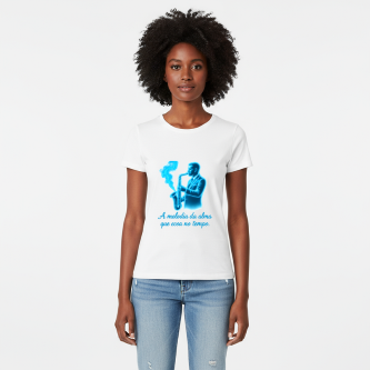 Camiseta Tradicional, Gola Redonda, Casual com Estampa JAZZ no Tempo