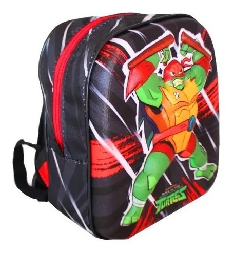 Mochila Infantil Tartaruga Ninja 3d Lancheira Maxtoy