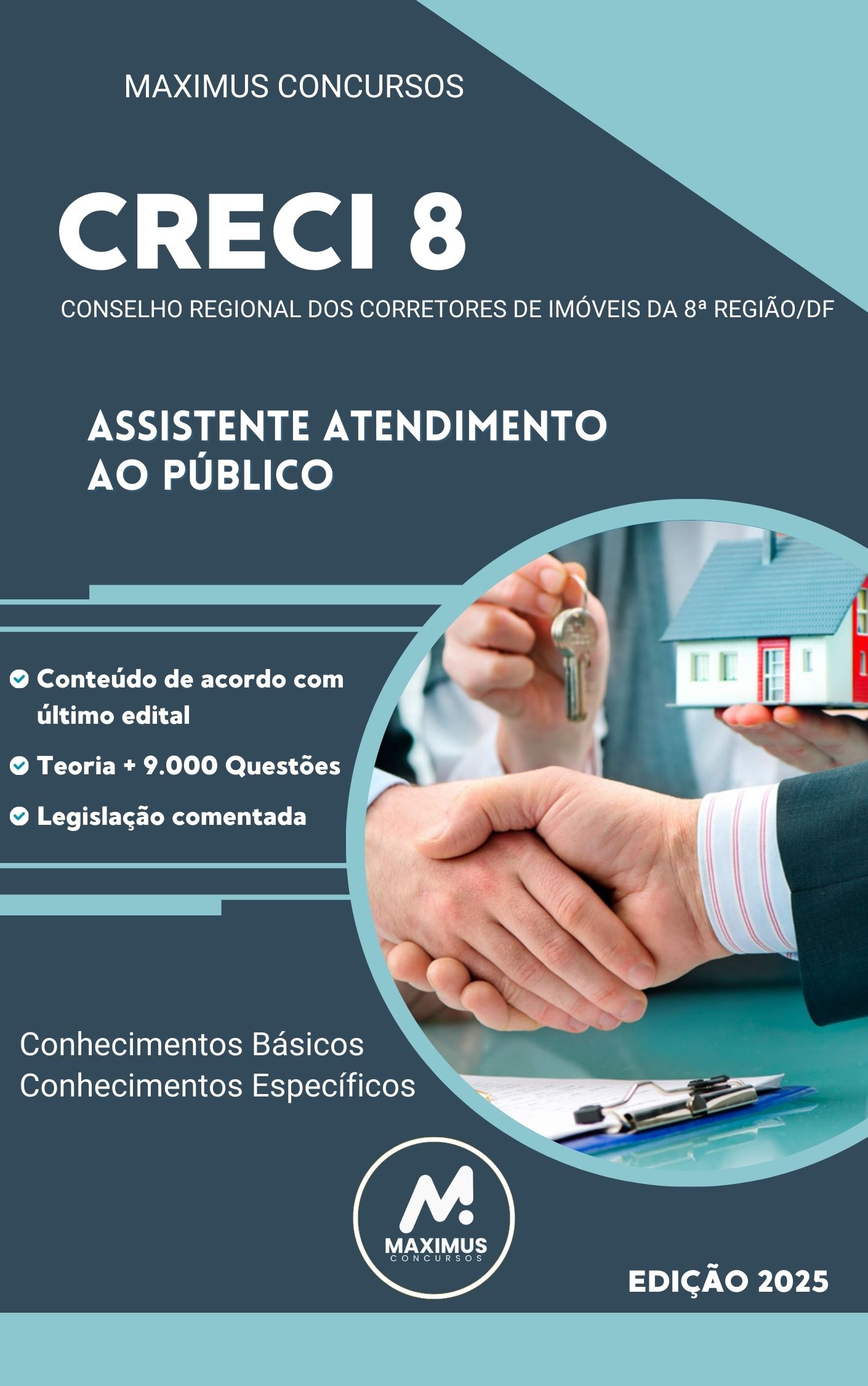 Apostila CRECI 8 DF 2025 Assistente Atendimento ao Público