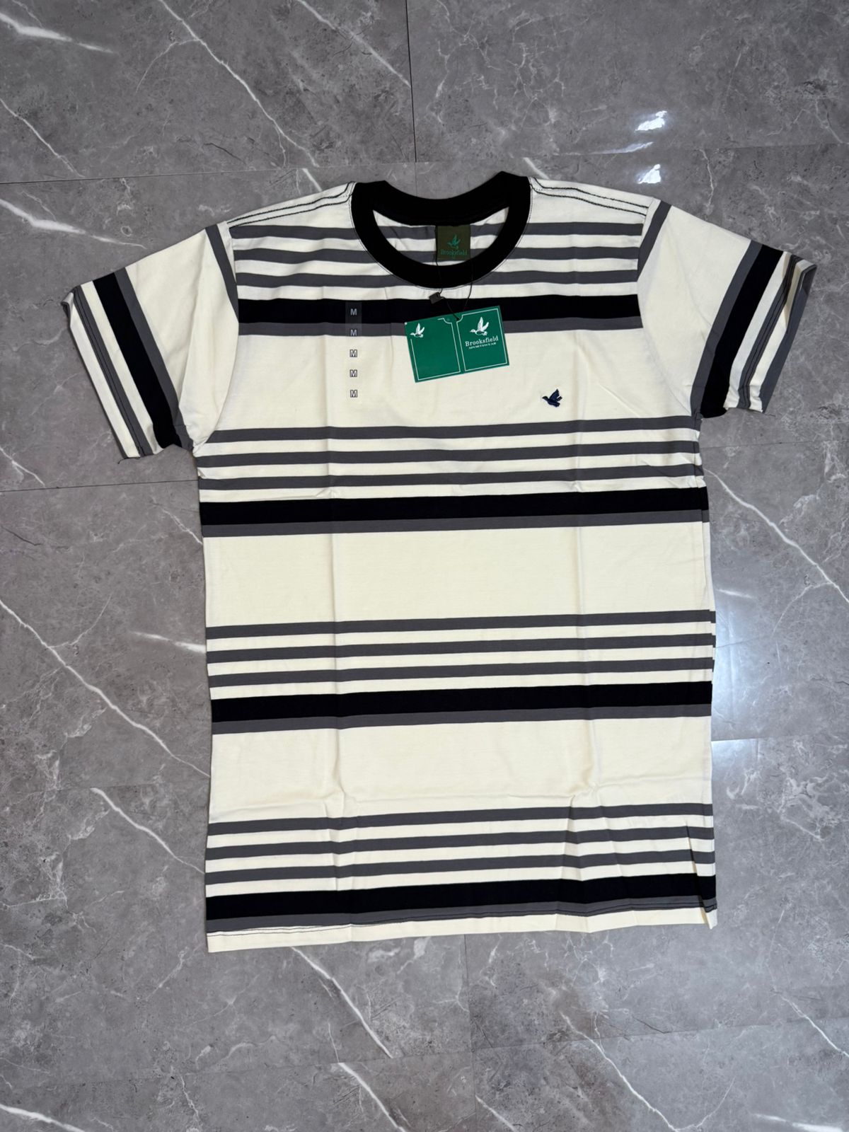 Camiseta Bronksfield Off/Cinza