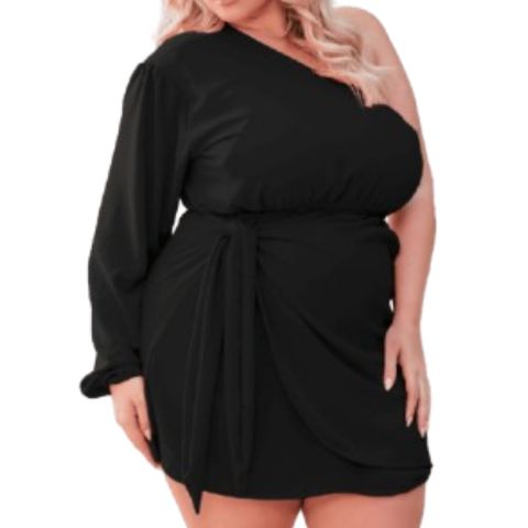 Vestido Mula Manca Transpassado Amarração Plus Size