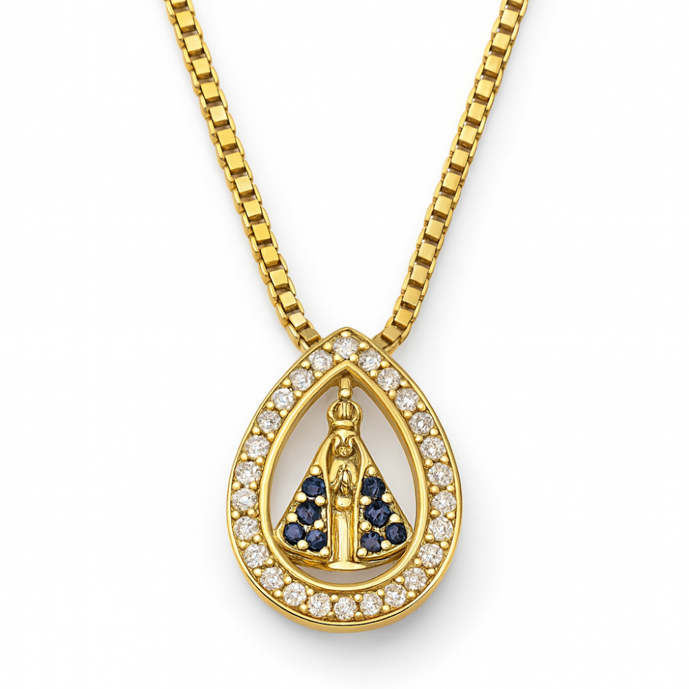 Colar Inox Nossa Senhora Aparecida