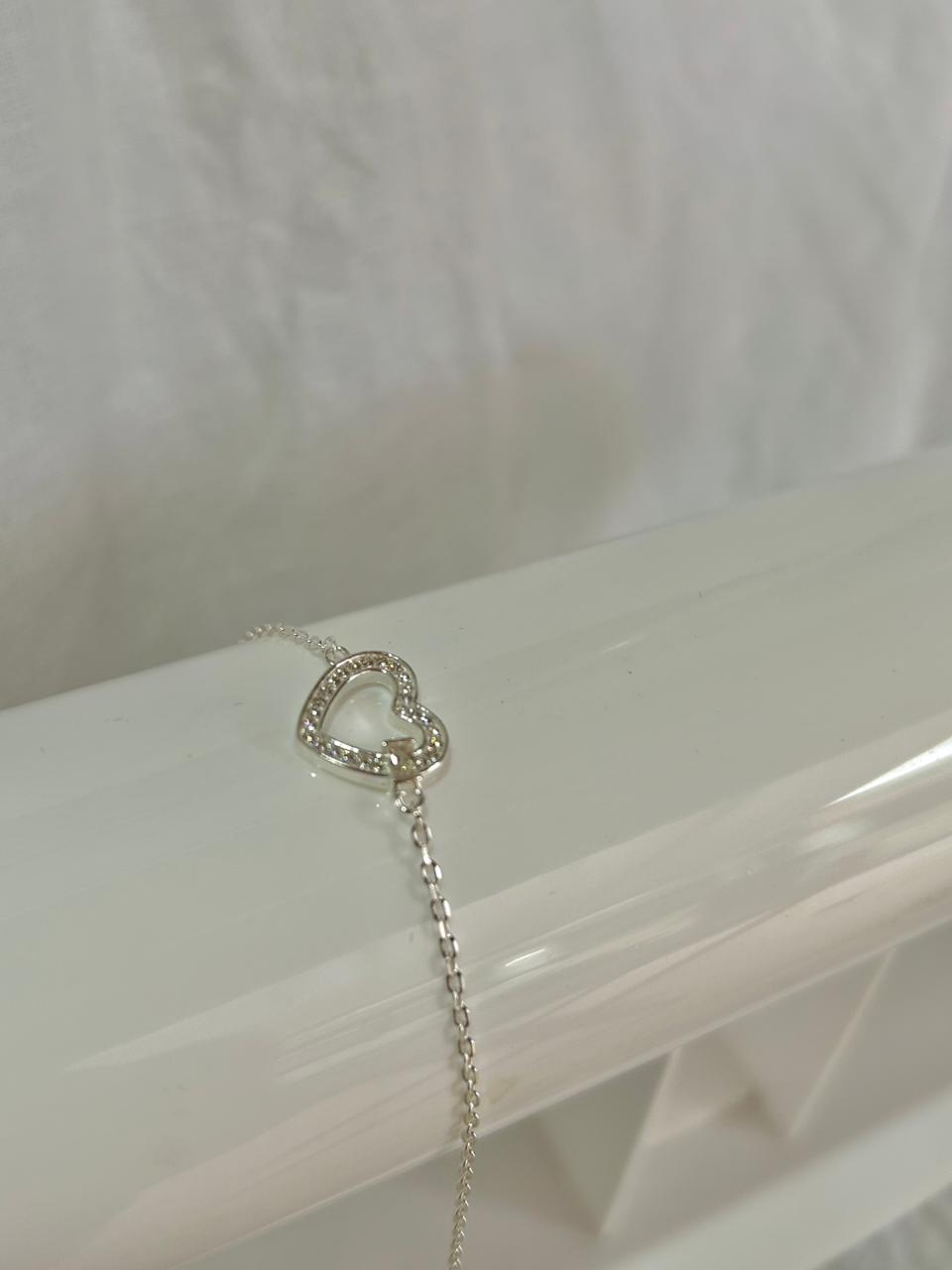 PULSEIRA CORAÇÃO CRAVEJADO