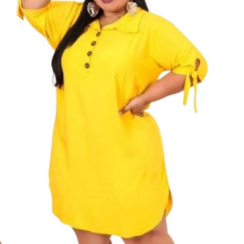 Vestido Curto Chemise Camisão Luxo Plus Size