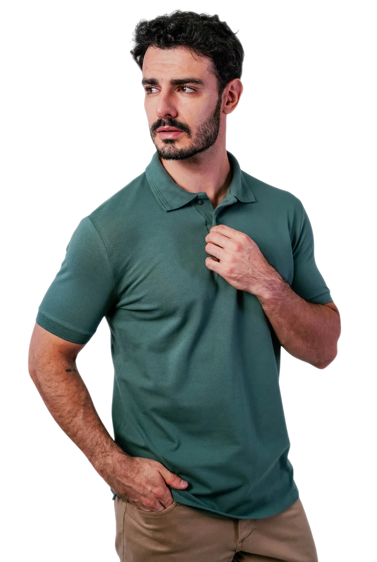 Polo Piquet Gold - Verde Musgo