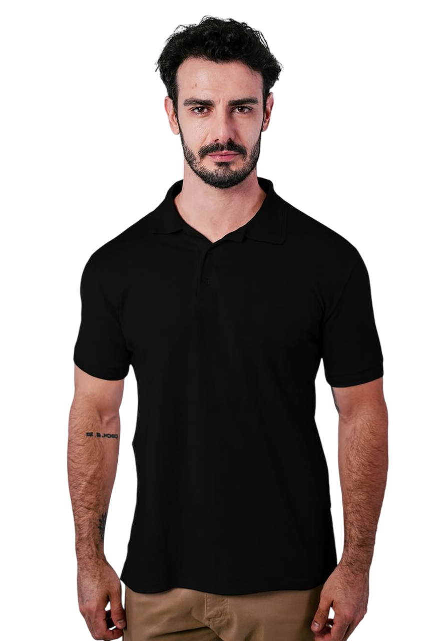Polo Piquet Gold - Preto