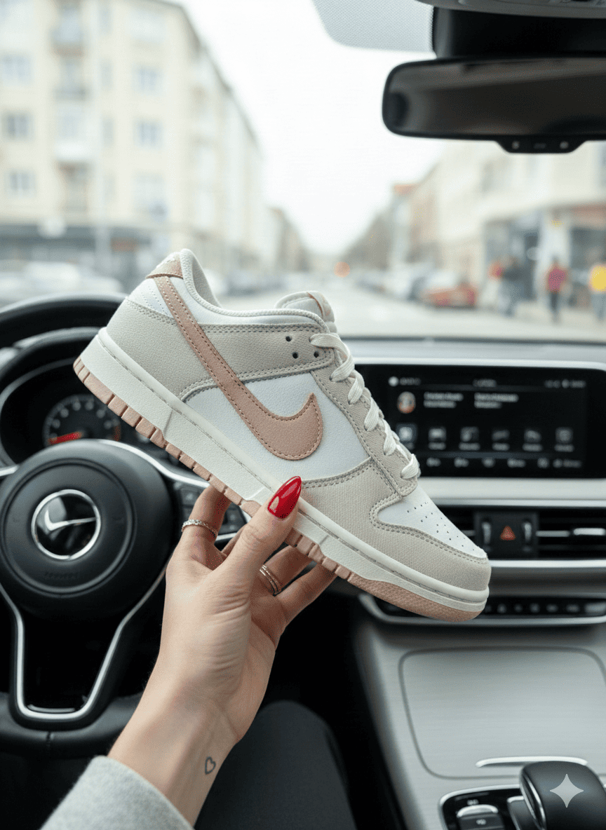 Nike Dunk Low Bege Rosé Salmão