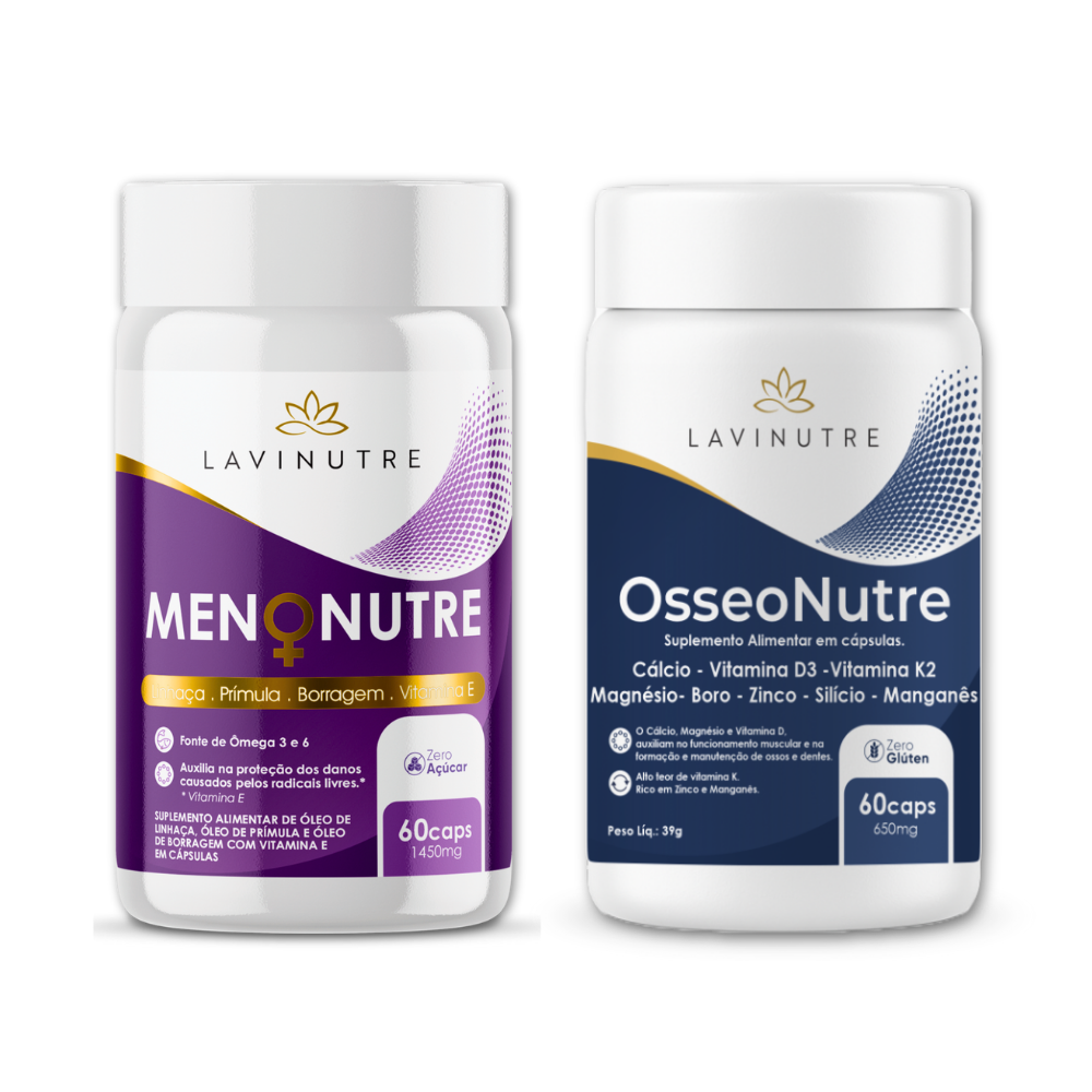 Kit Suplemento para Mulheres Pós 40 - Saúde Hormonal e Ossos Fortes