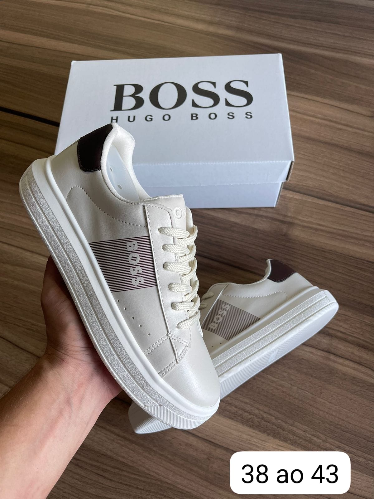 Sapatênis Hugo Boss (Creme)