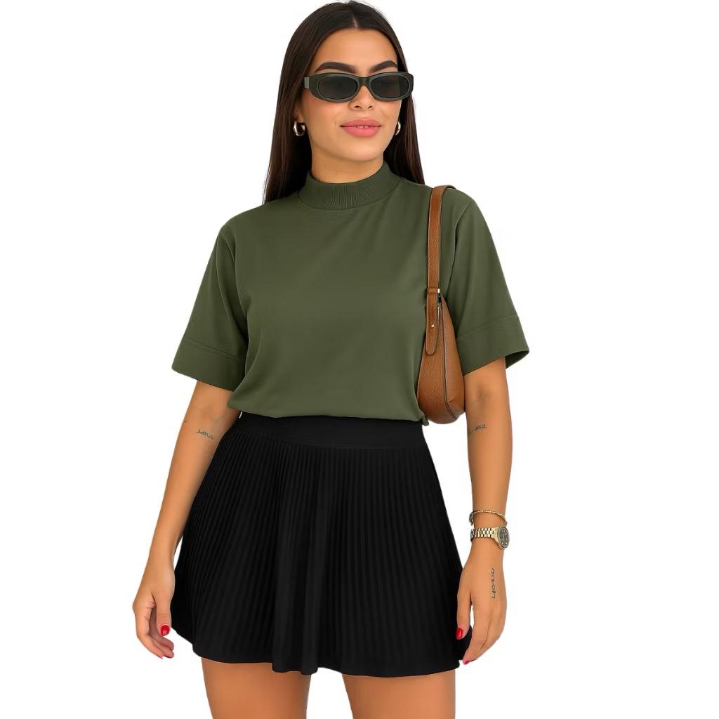 Camisa Gola Alta Basica
