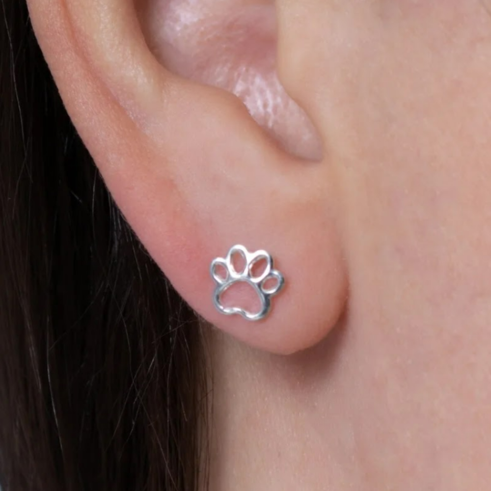 BRINCO INFANTIL PATINHA 8MM COM TARRAXA BABY - PRATA 925