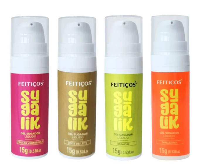 Sugalik Gel Sugador Líquido Beijável 15G Feitiços