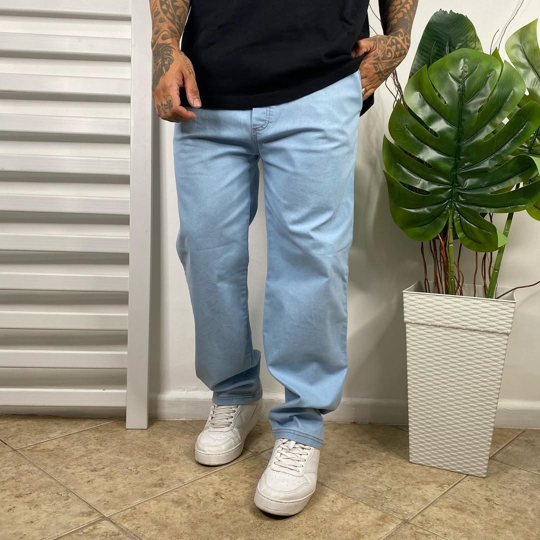 CALÇA BALÃO JEANS "GELO"