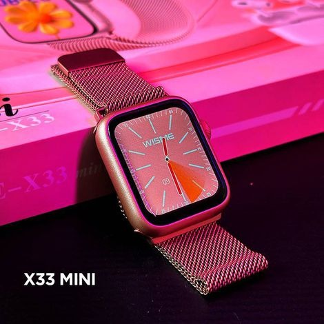 Smartwatch X33 Mini 42mm | Kit Especial com Fone Bluetooth + 5 Pulseiras - Lançamento