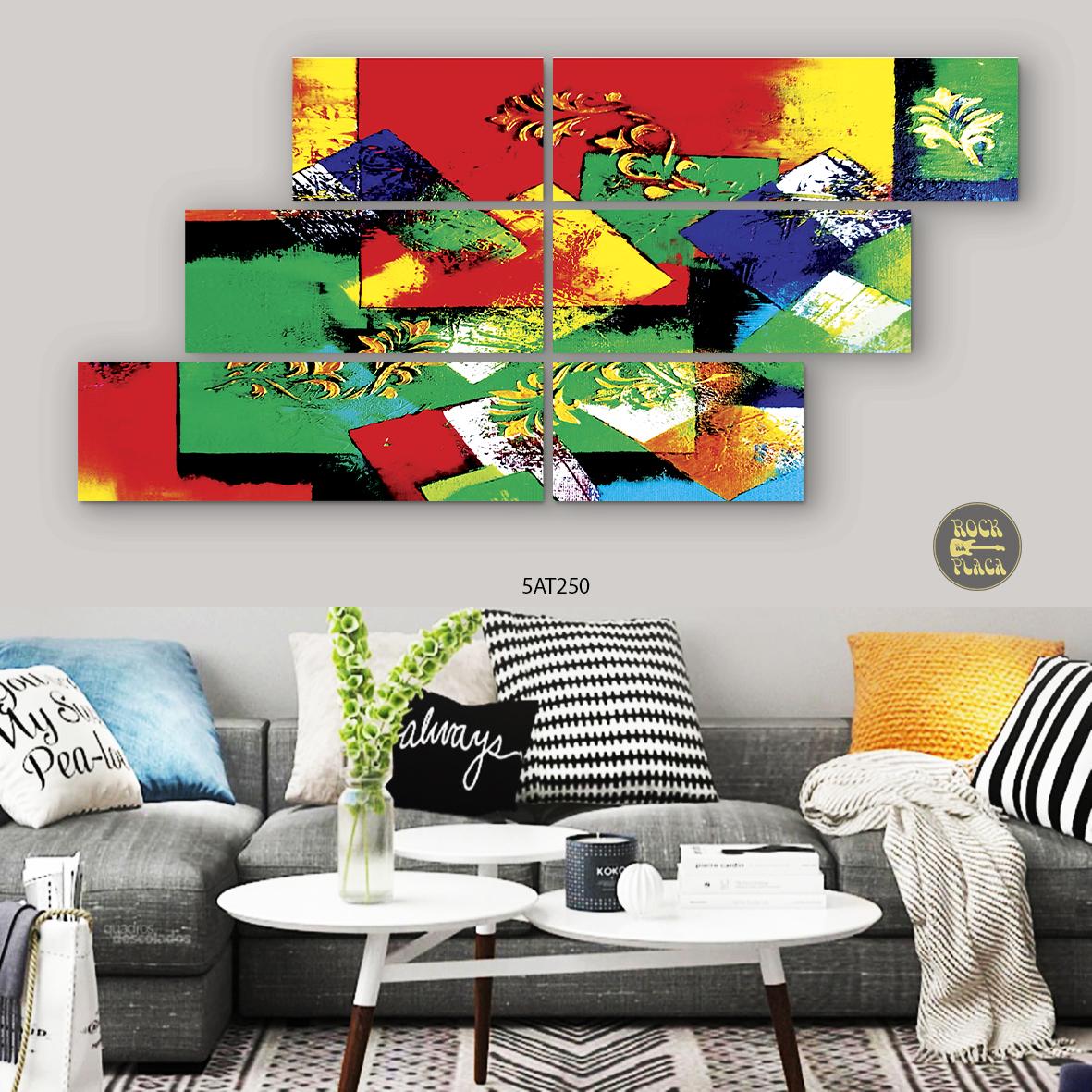Conjunto de Quadros Decorativos Arte Abstrata Ref.13
