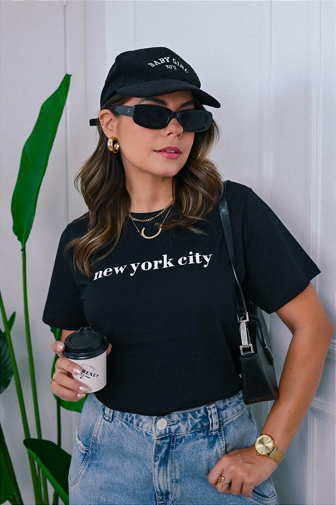 T-shirt Preta New York City
