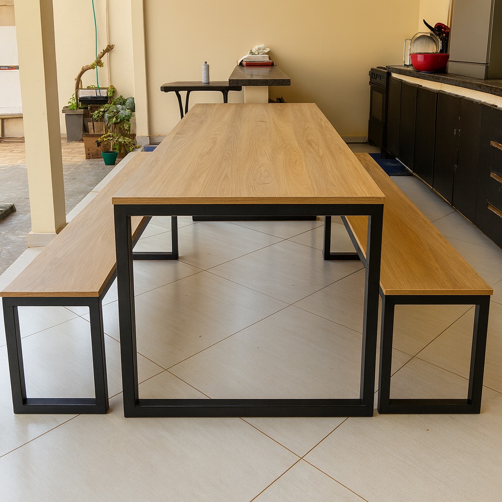 Mesa de Jantar Eva c/ Bancos
