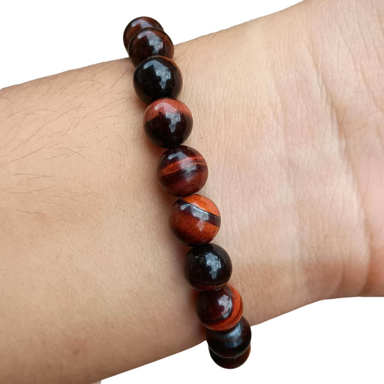 Pulseira de Olho de Boi Natural - Pulseira de Pedras Naturais