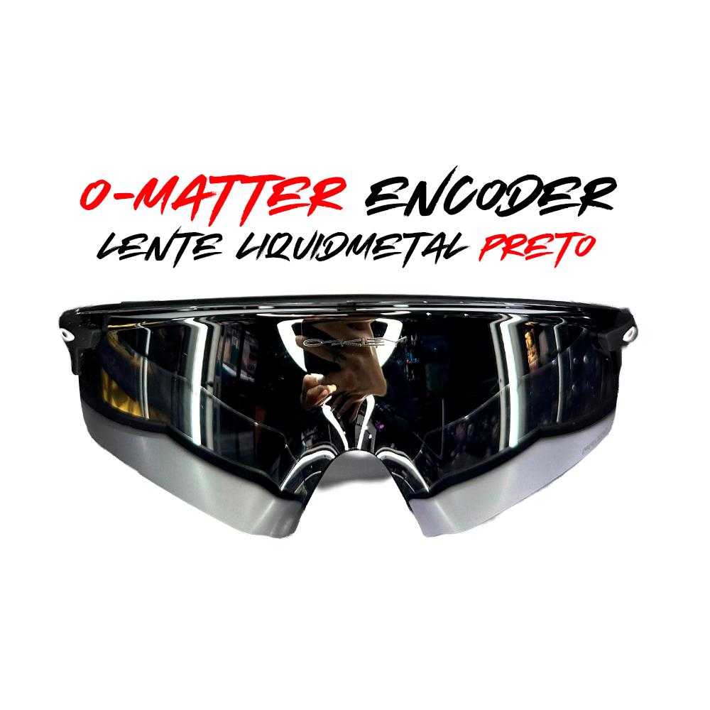 O-matter Encoder lente liquidmetal armação preta