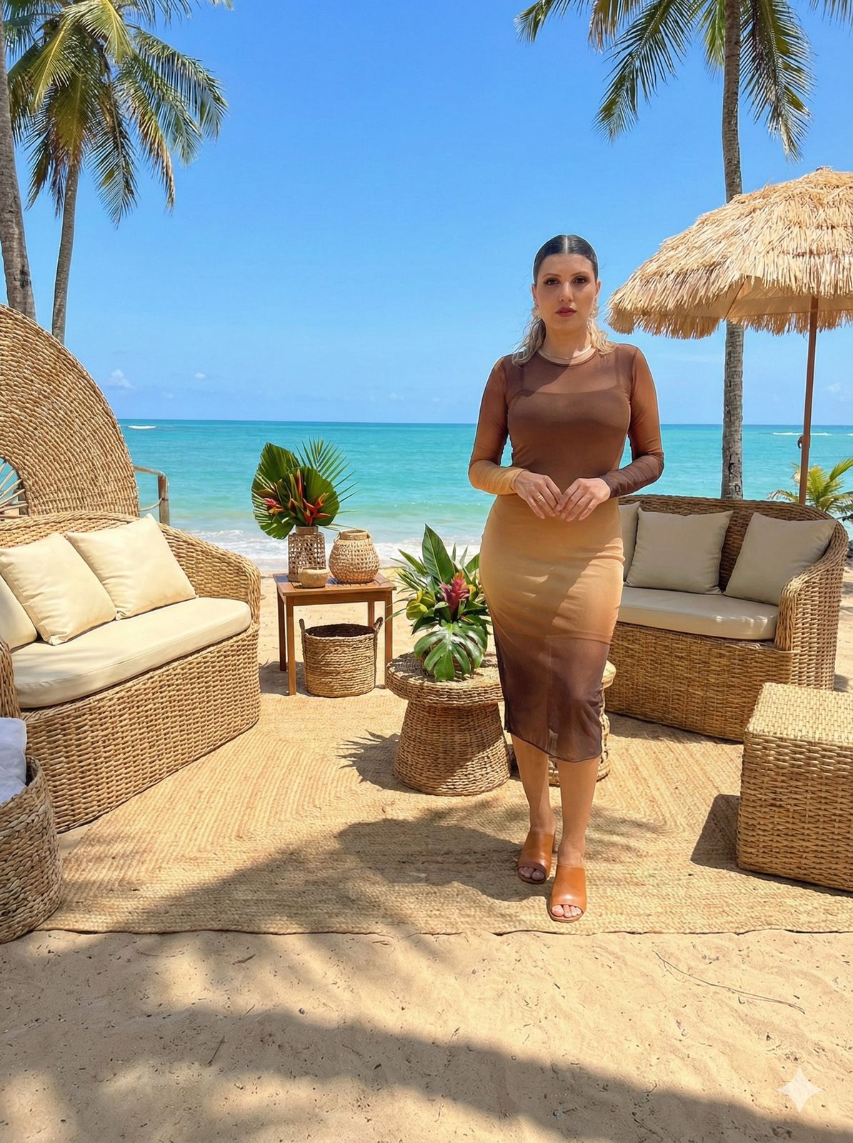 VESTIDO MIDI PÔR DO SOL