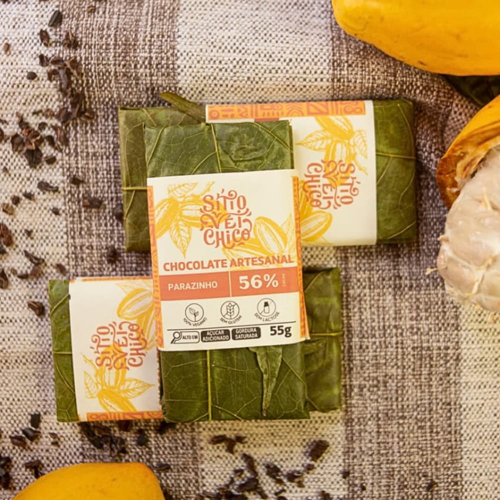 Chocolate Artesanal 56% Parazinho - Sítio Vei Chico
