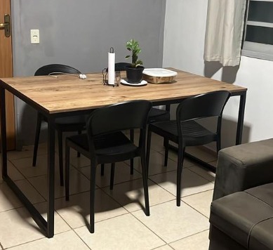 Mesa de Jantar Industrial 1,50m x 90cm