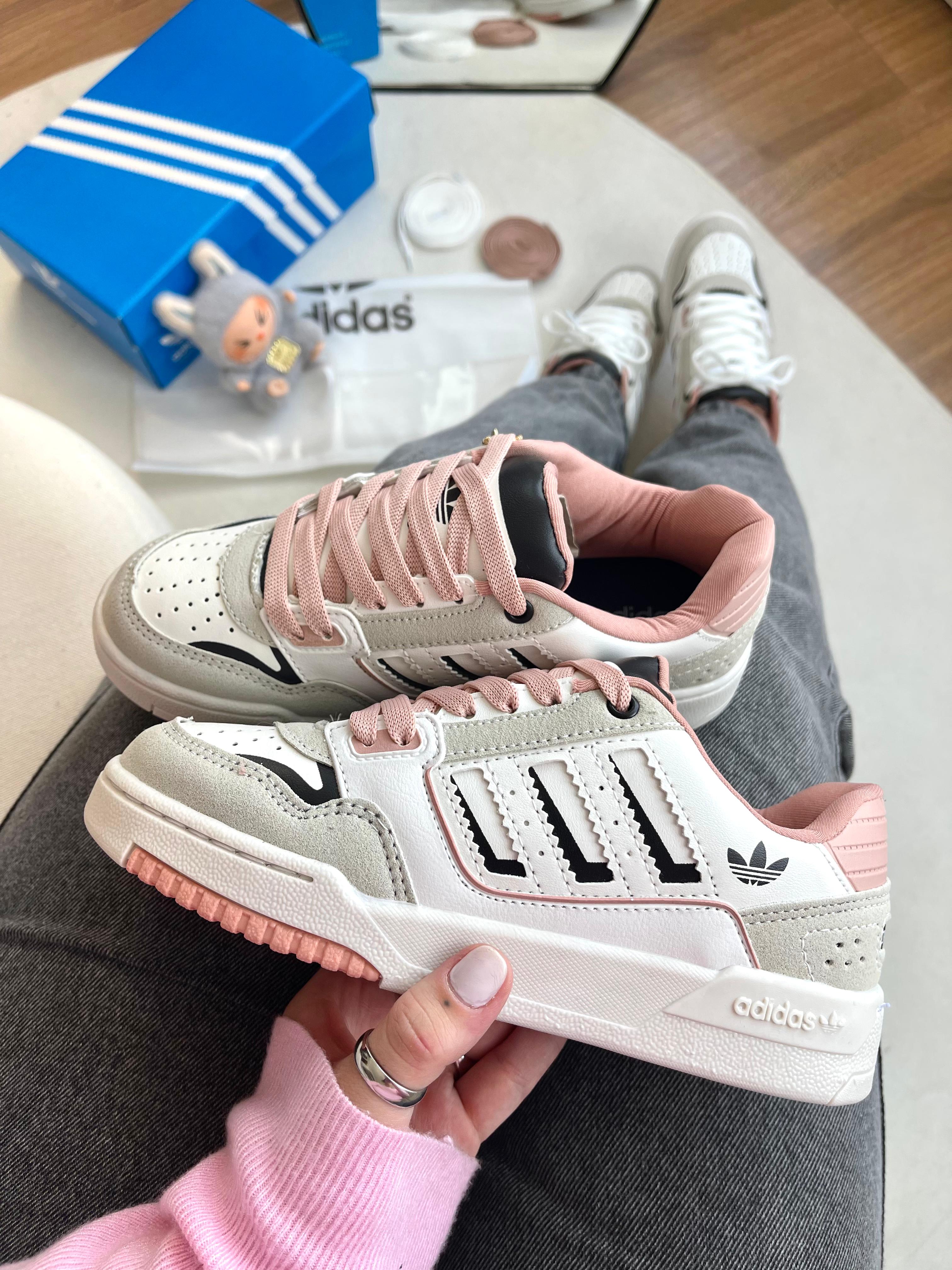 Adidas AD Drop Step | Branco e Rosa