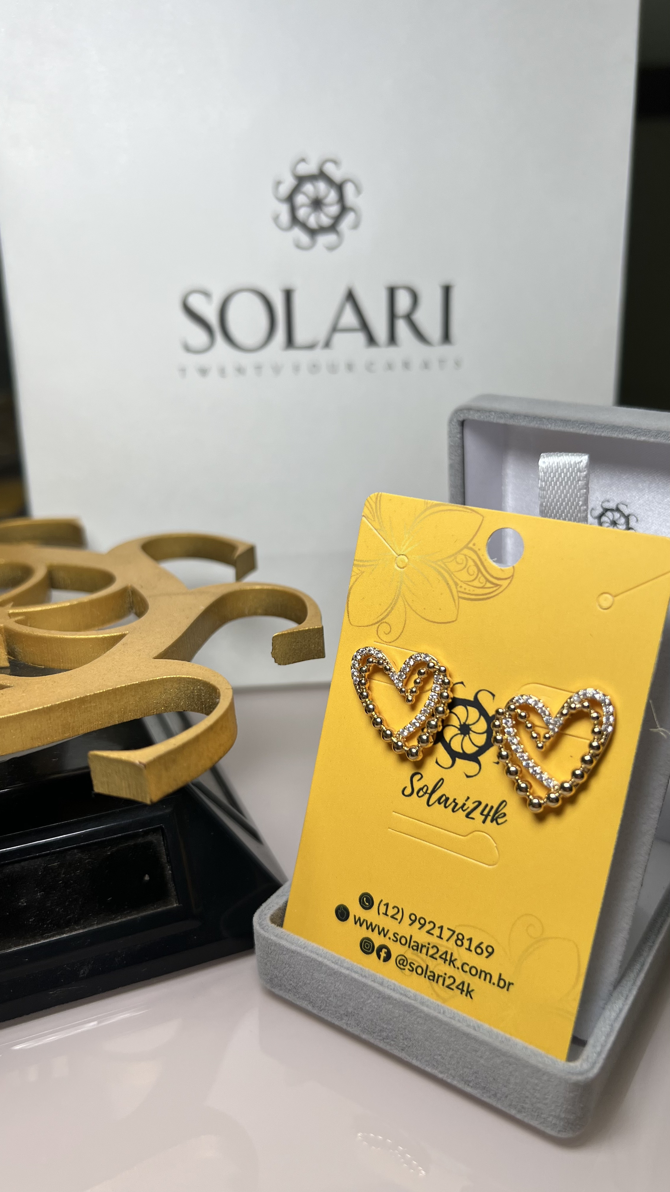 Brincos Aura Fine (Banho Ouro 24K) L090