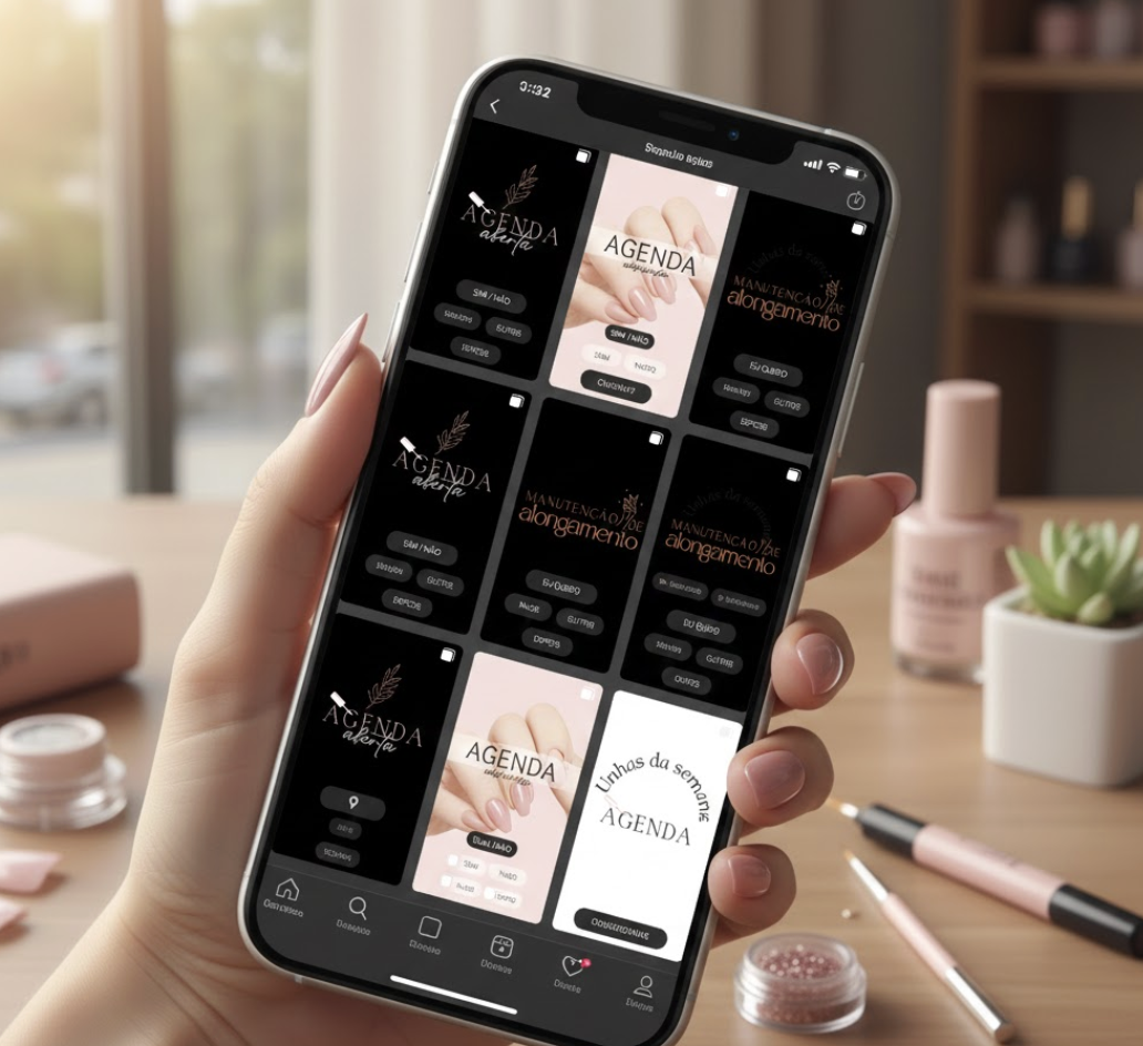 Figurinhas para Stories   Nail Design