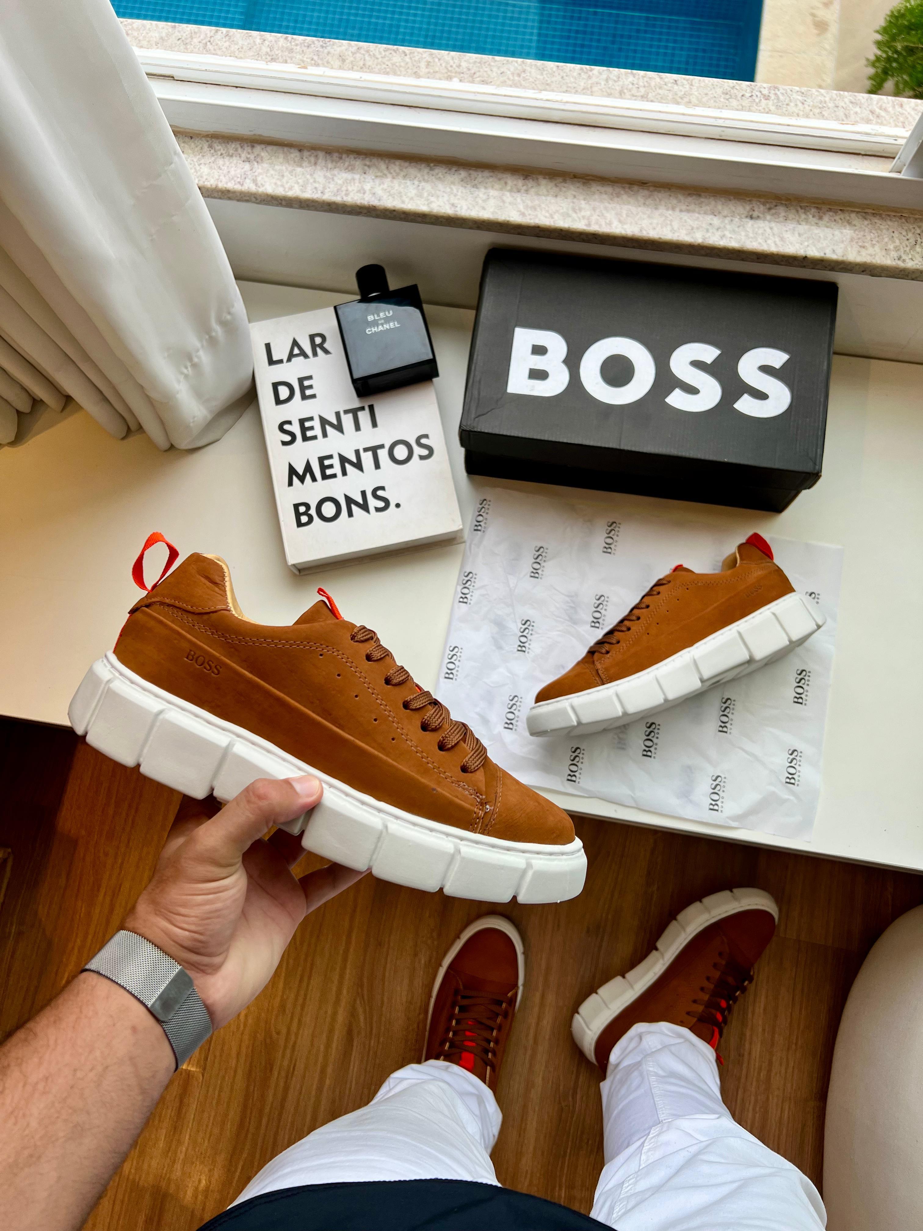 Hugo Boss Couro Legítimo | Caramelo