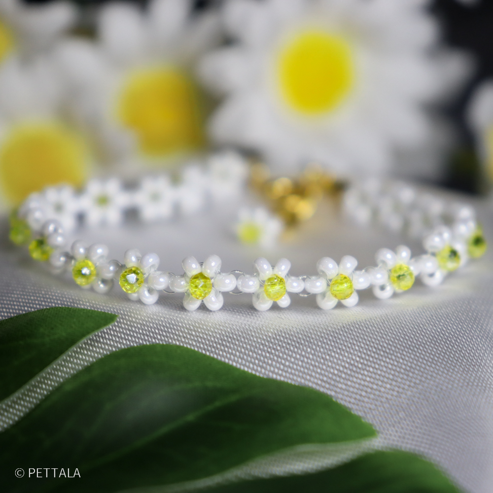 Pulseira Buquê de Margaridas