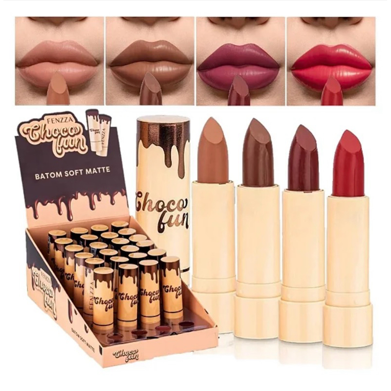 Batom Soft Matte Choco Fun Fenzza (cores novas)