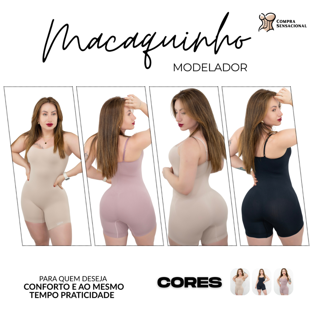 Body Redutor Cinta Sem Costura   Short