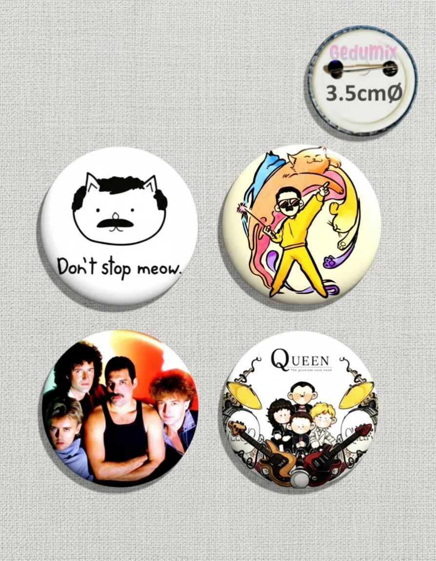 Botton GEDUMIX Banda Queen 1.0 - 4 Peças