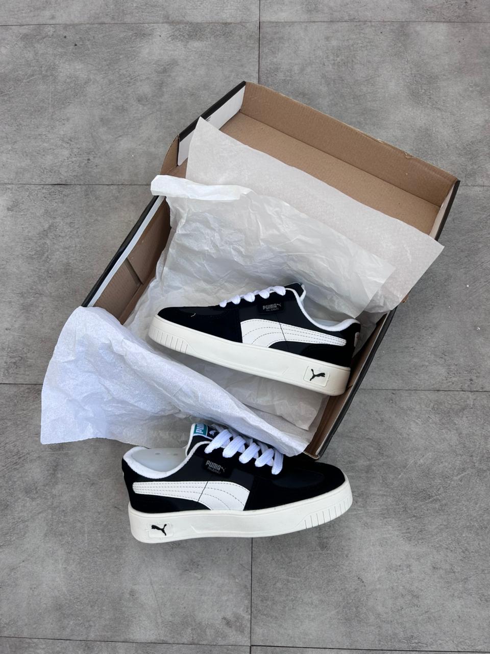 Tênis Puma Palermo Preto e Branco