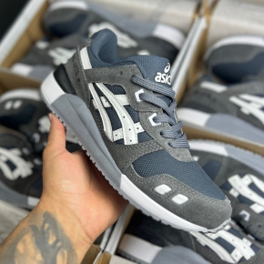 Tênis Masculino Asics Gel-Lyte III x  CHUMBO  (Premium em Couro)