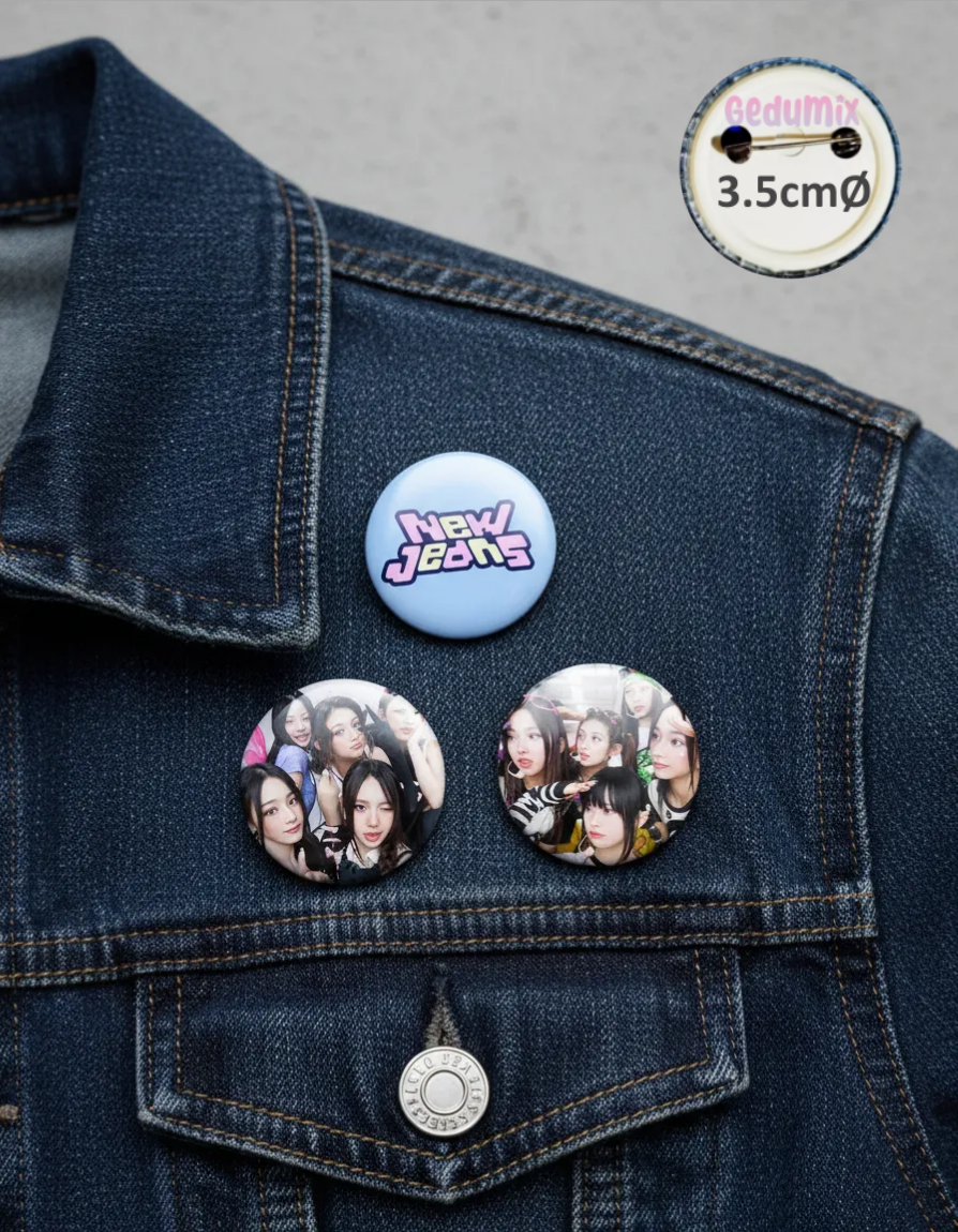 Botton GEDUMIX New Jeans Kpop 2.0 - 3 Peças