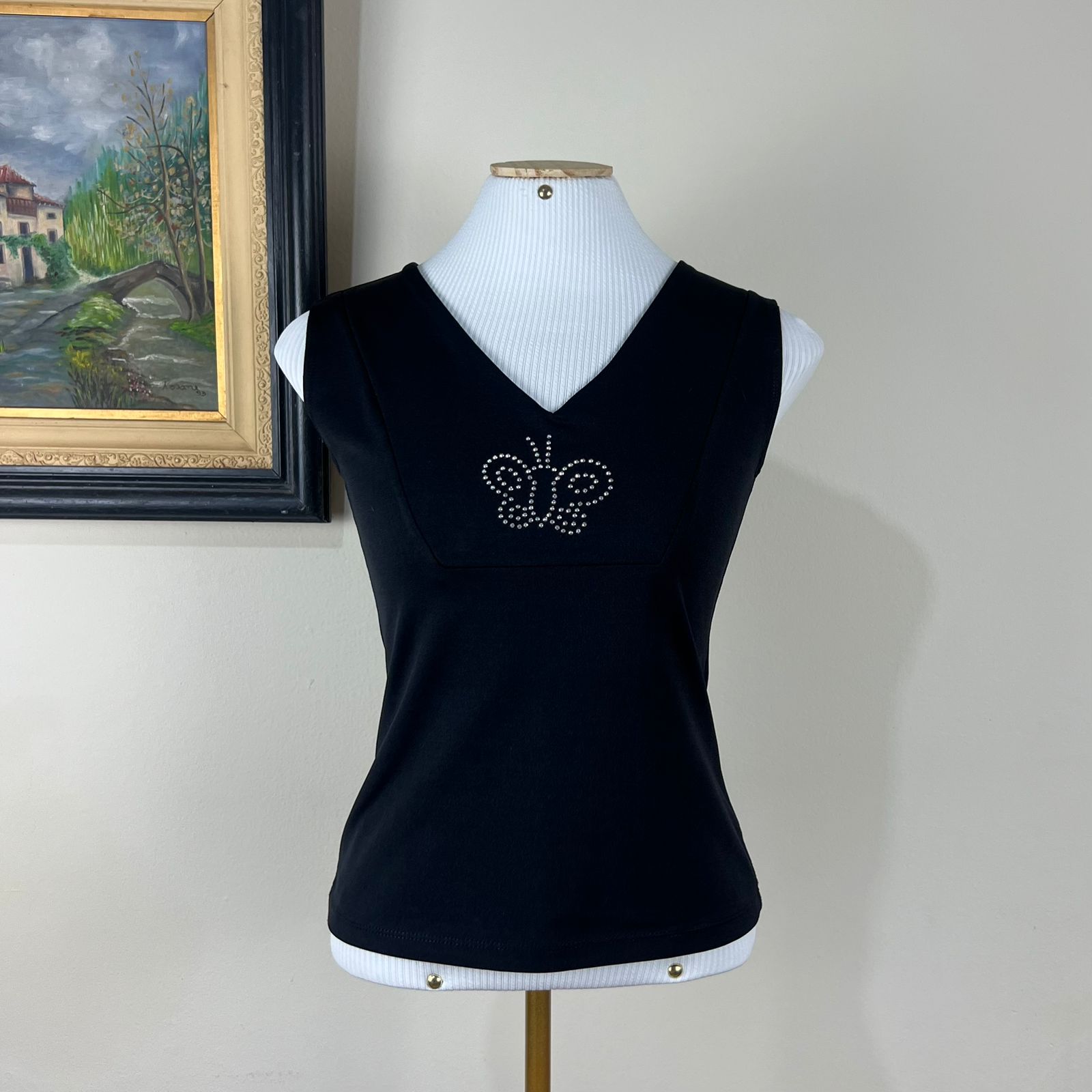 (Tam M) Blusa top y2k decote V