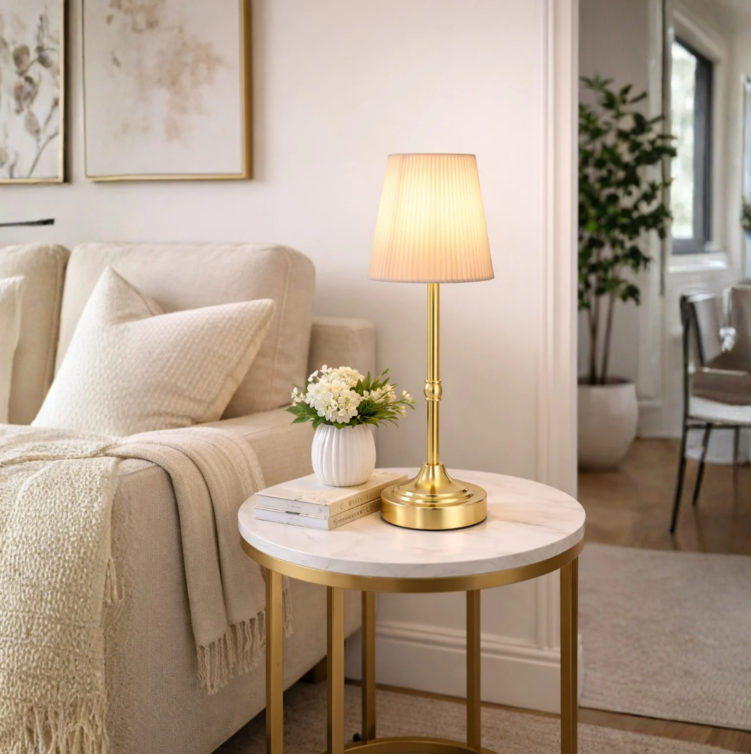 Abajur de Mesa Aurora com Interruptor e Recarregável