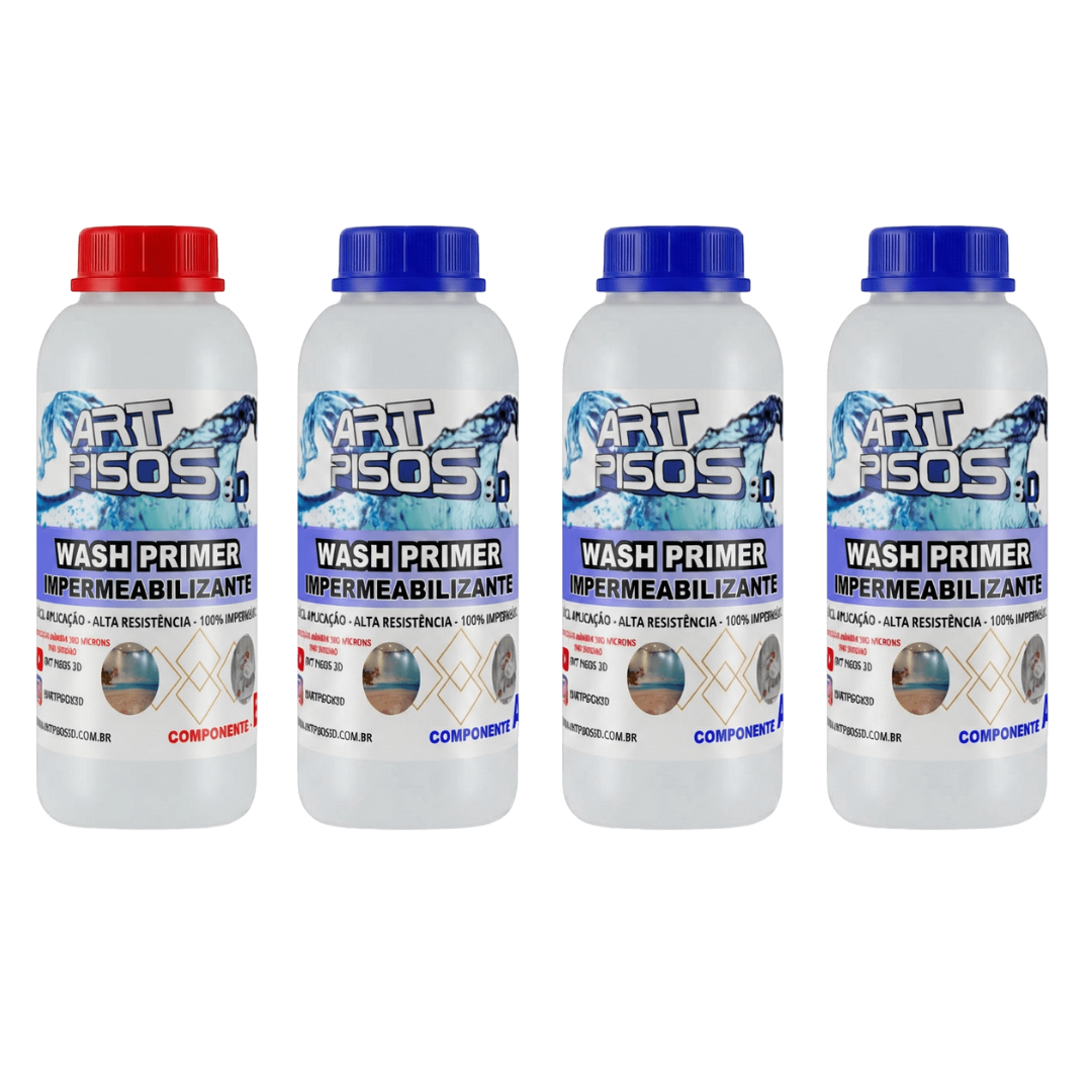 Kit 4Kg Wash Primer Colorido