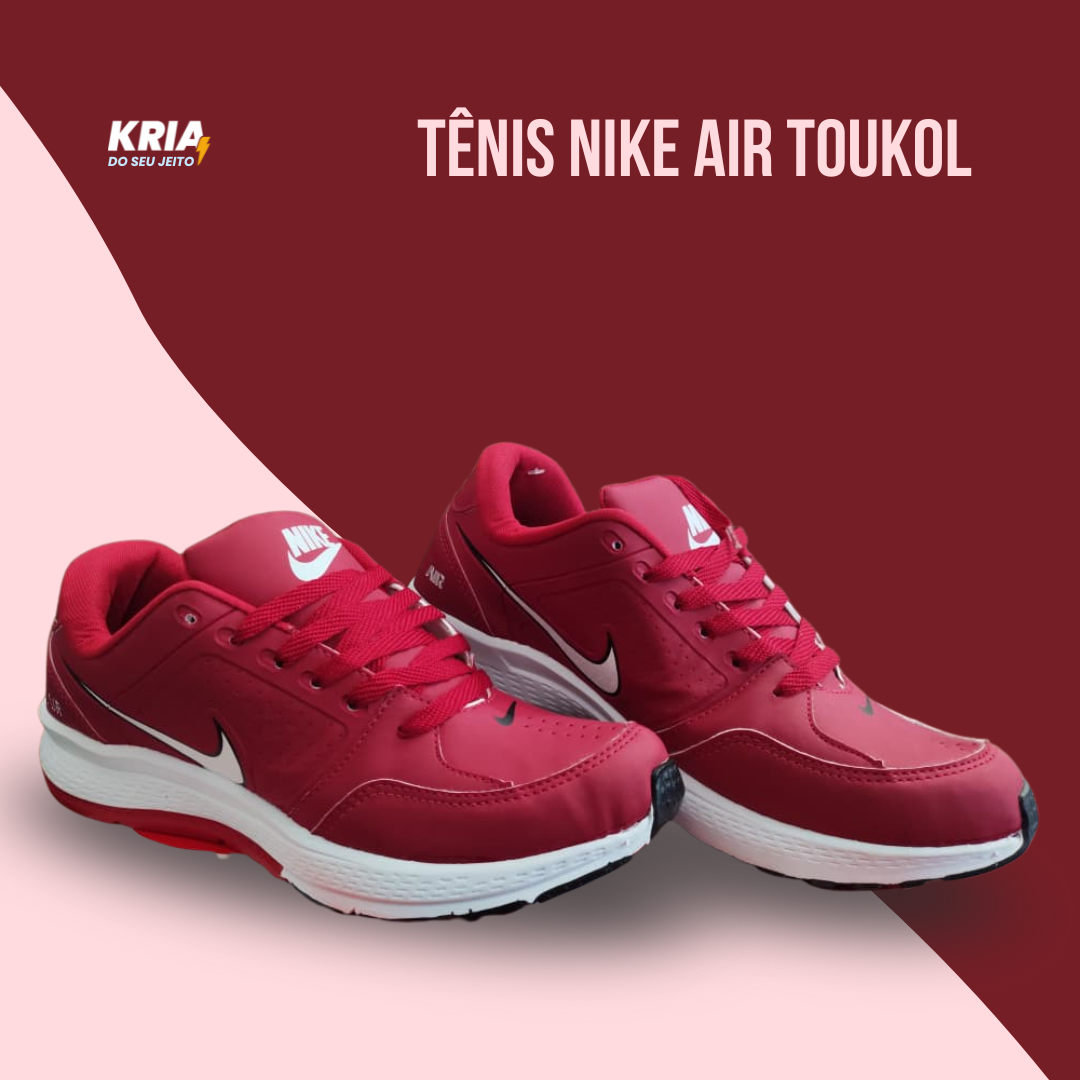 Tênis Nike Air Toukol Vermelho e Branco