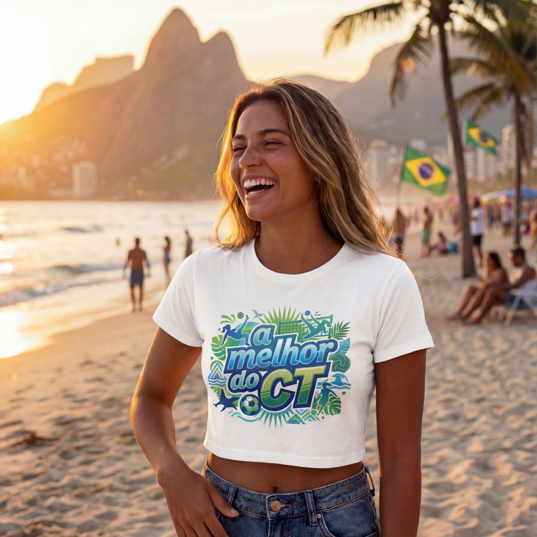 Cropped Feminino Futevôlei - A melhor do CT