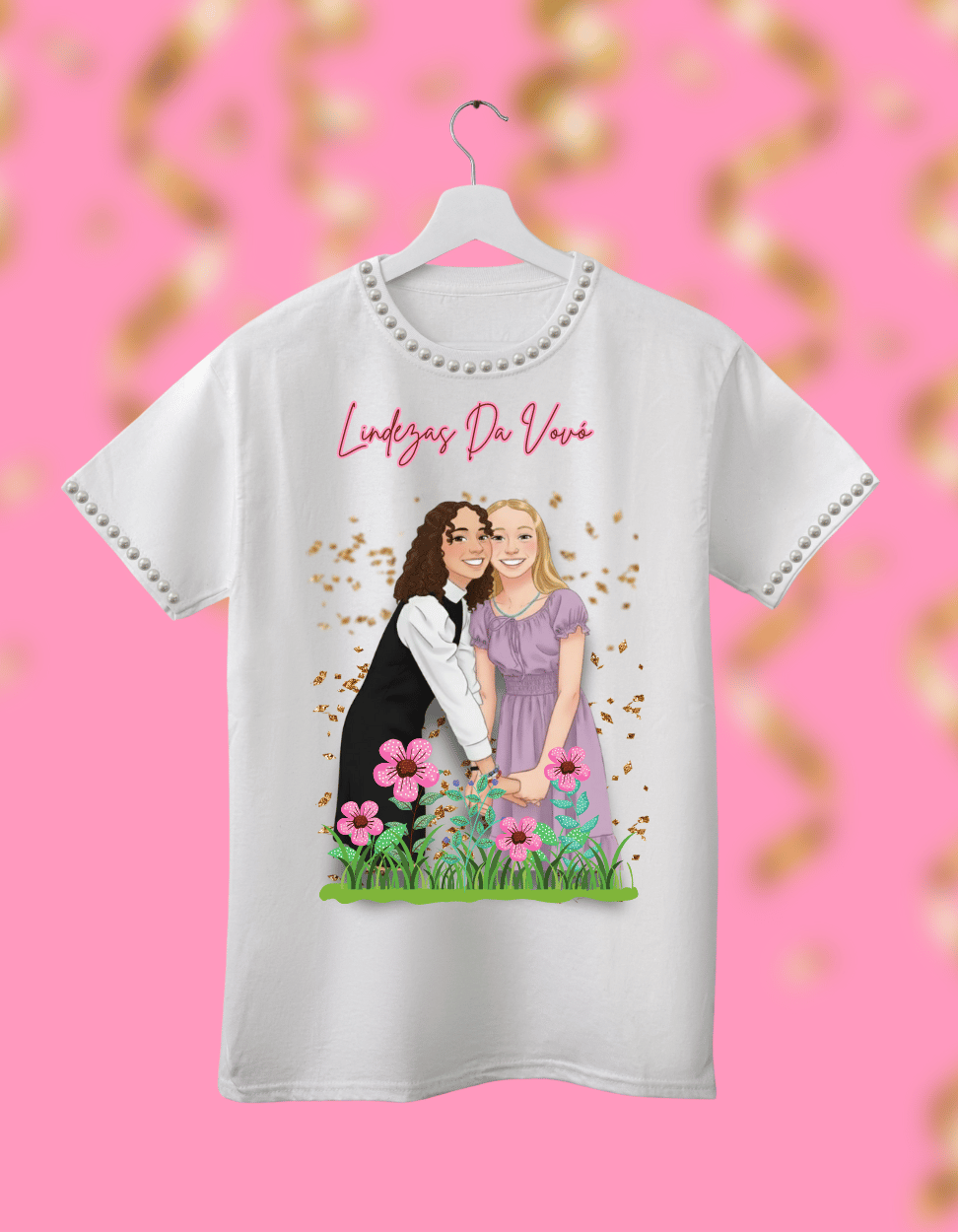 CAMISETA COM ARTE CARTOON TODAS AS IDADES