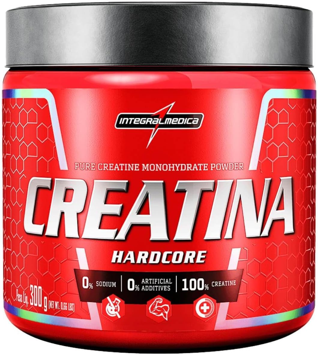 Creatina 100% Pura Hardcore 300g - Integralmédica