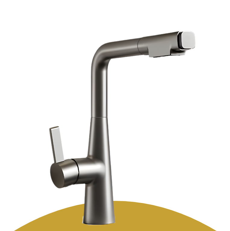 Torneira Gourmet Monocomando para Cozinha - Giro 360° com Água Quente e Fria